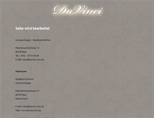 Tablet Screenshot of davinci-live.de